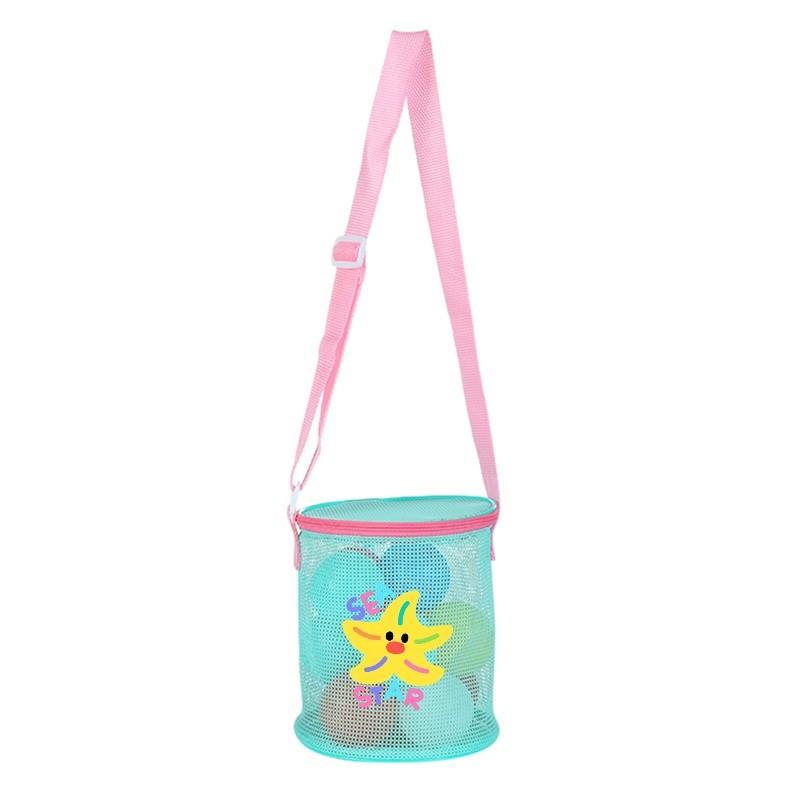 Cute Cartoon Beach Mesh Bag Children's Beach Toys Miscellaneous Items Shell Storage Bag, Beach Mesh Bag Children's Fashion Bag Accessories