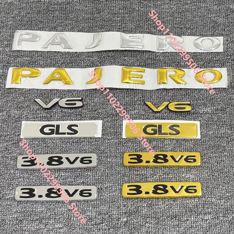 1 Piece Sticker 3D for Pajero Gls V90 Emblem for Montero V80 3.8 V6 Badge for Shogun V70 Tire Letters V60 Glx Gold or Silver
