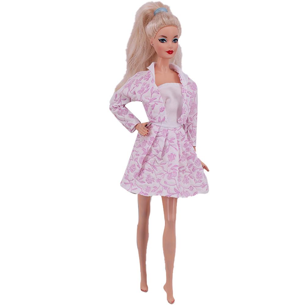 Latest 11.5 Inch Doll Clothes 30Cm Doll Fashion Dress-Up Clothes Skirt+Jacket Accessories 1/6 Doll Supermodel Doll Plaything Clothing Set
