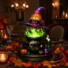 Illuminazione Portico Giardino Cappello da Strega Gotico Luce Notturna, Lampada Decorativa Halloween Acrilica a Bagliore Caldo, Decorazione Vintage Mistica per Camino Casa Spettrale per