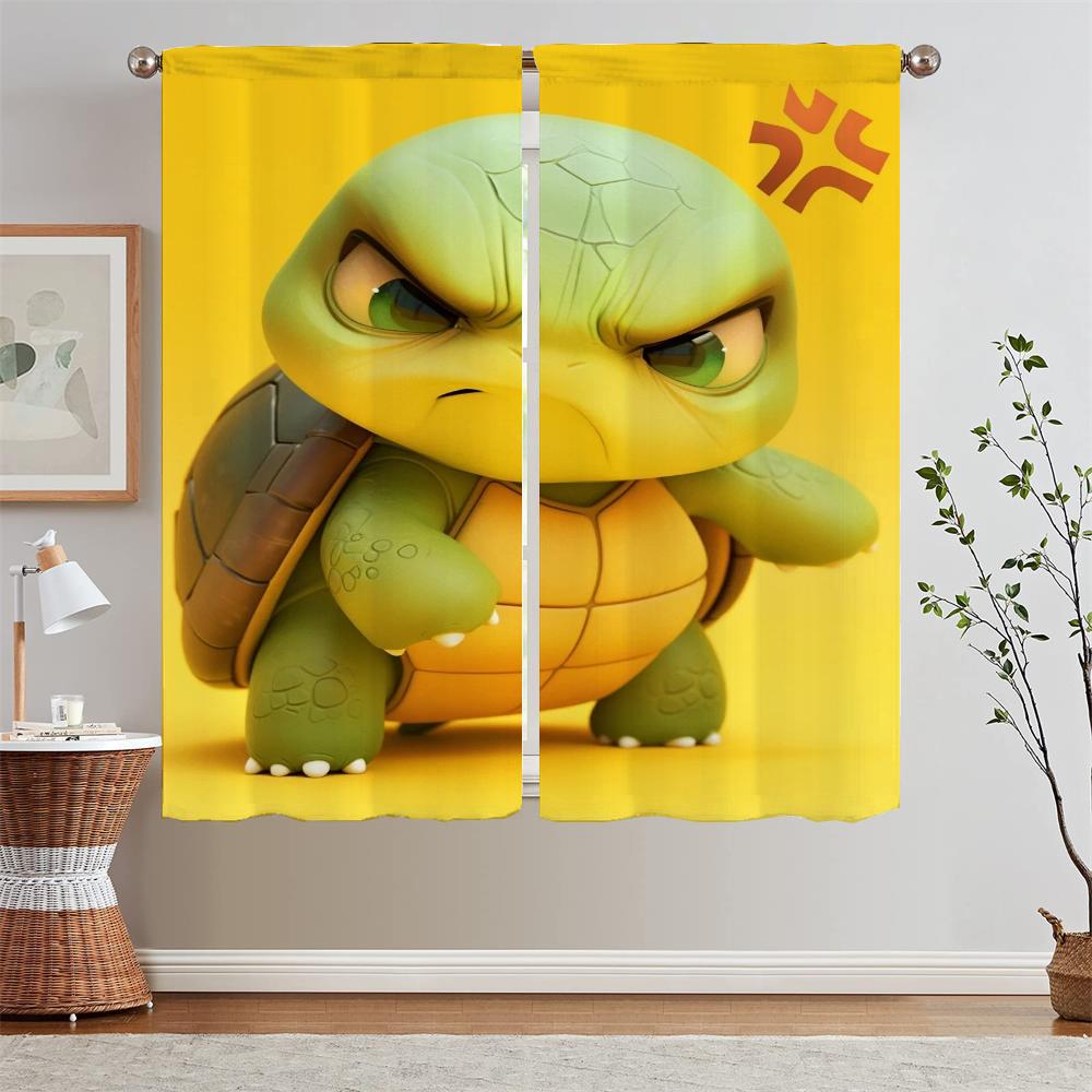 

Blind Don t Get Angry Too Easily When Something Bad Happens Tulle in Kitchen Curtains 2 Pieces Window Elegant Room Curtains Home W50xH70cmx2pcs-CL