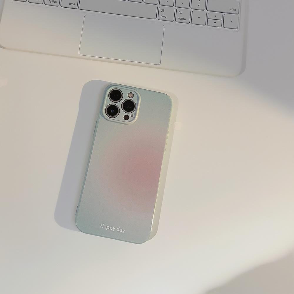 Gradient Solid Color Iphone14 Phone Case 12 Apple 13 Suitable for 11 Macaron 15pro Gentle 16pro Max
