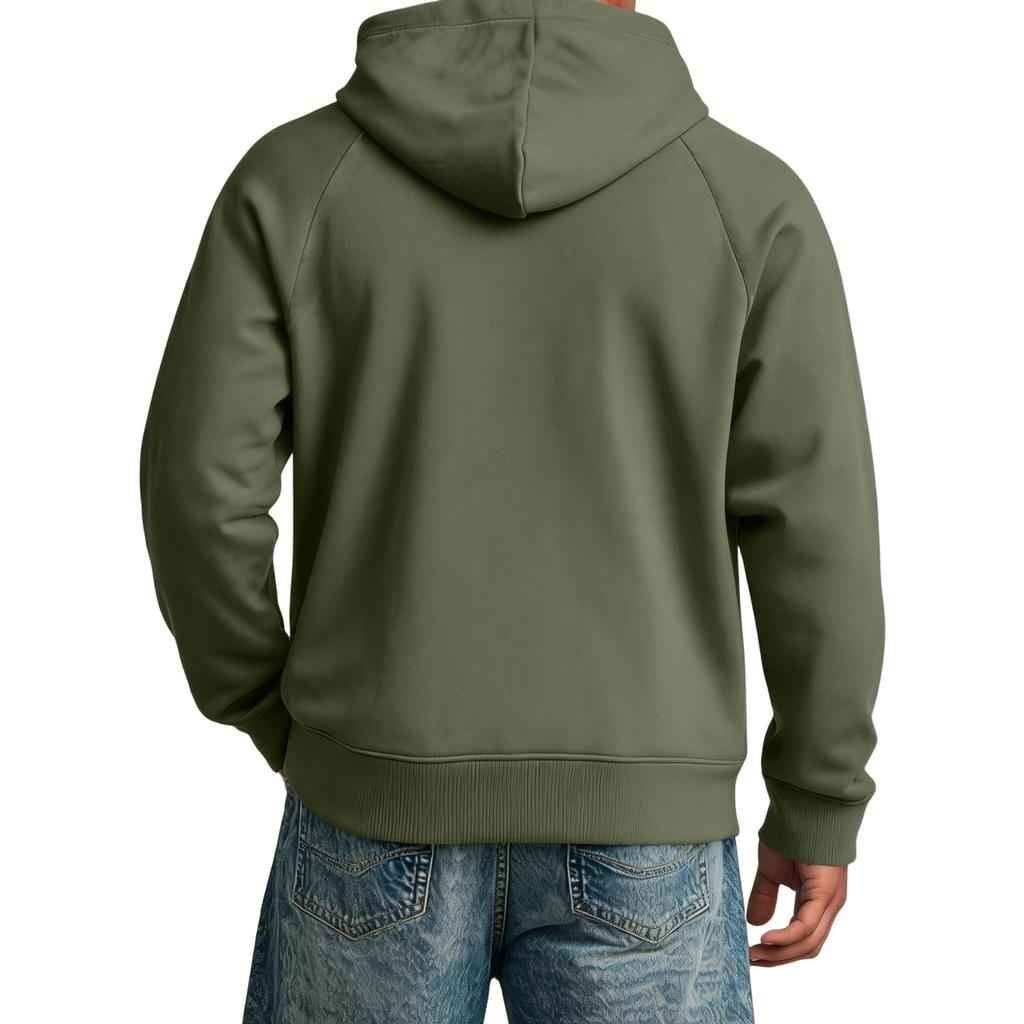 Men's Raglan Hoodie with Pocket - Long Sleeve Casual Pullover