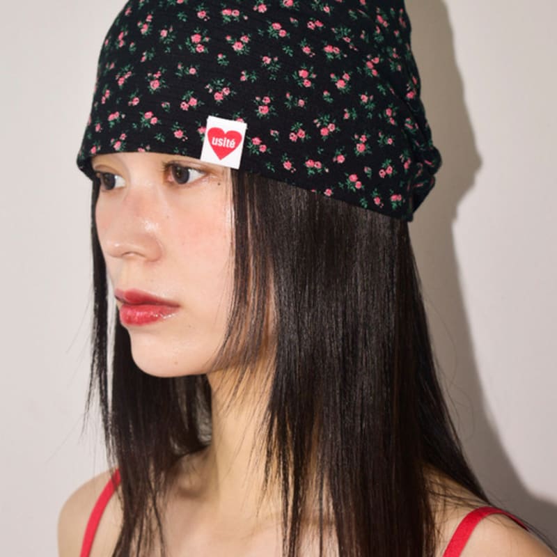 

usite BABY Floral SUMMER Hat (BLACK) BLACK FREE