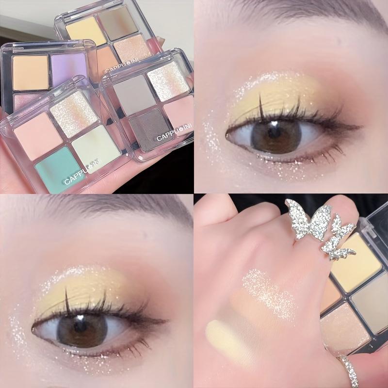 

Палитра теней для век из 4 цветов. Высокопигментированные нейтральные тени для век в земляных тонах для легкого повседневного макияжа. 60#