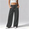 Women's Casual Loose Fit Wide Leg Pants with Pockets Comfortable Winter Long Trousers