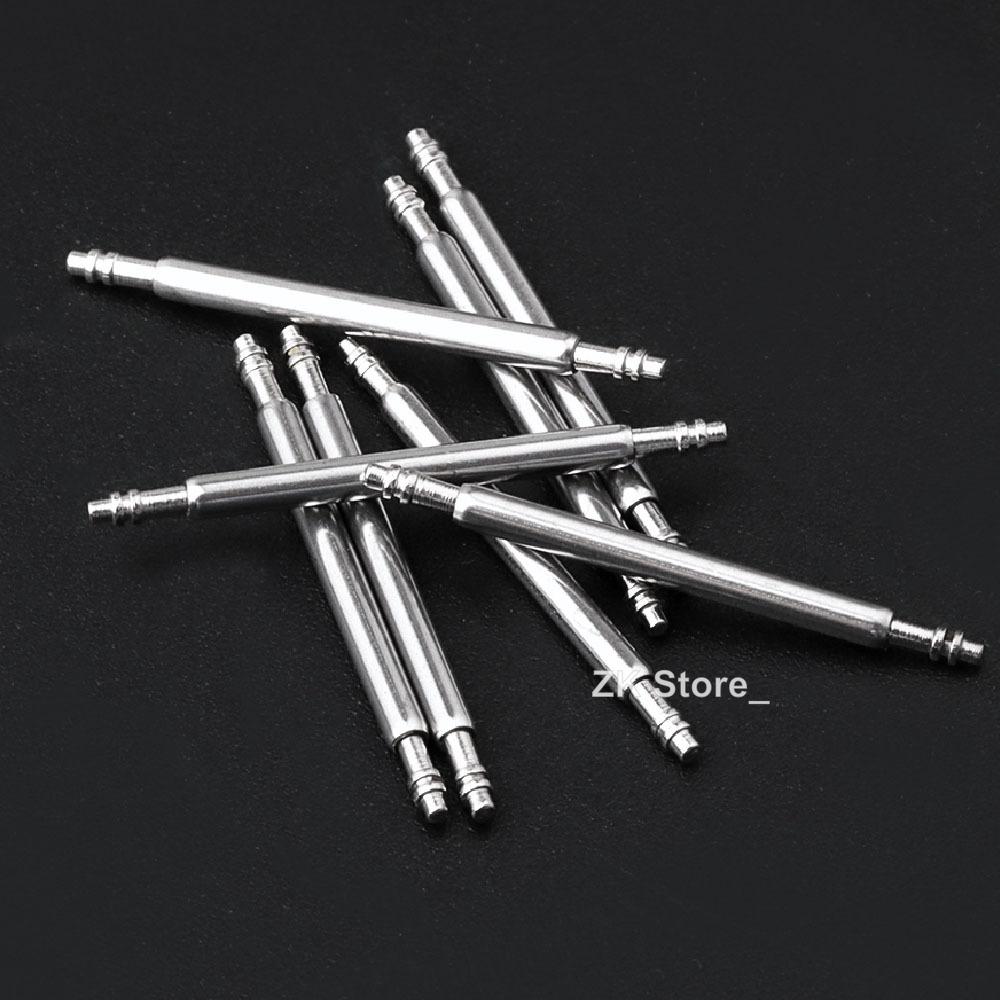 20pcs Dia 1.5mm/1.8mm Spring Bars Watch 20mm Strap Link Pins Fits 12 14mm 16mm 18mm 19mm 21mm 22mm 24mm 26mm Watchband Link Bars