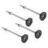 4PCS Leveling Feet Black Color Round Stable 100mm Height Adjustable Furniture Leveling Feet for