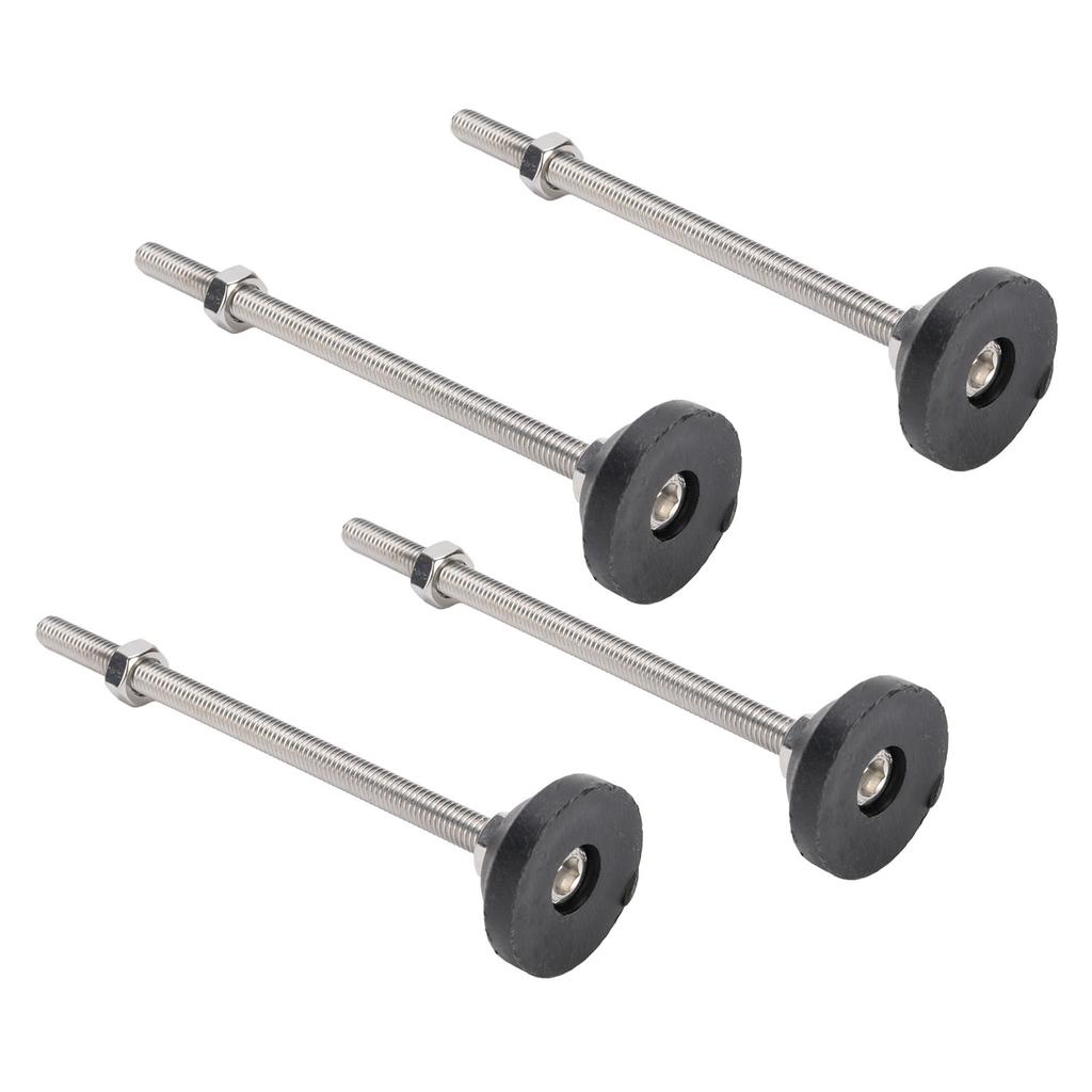 4PCS Leveling Feet Black Color Round Stable 100mm Height Adjustable Furniture Leveling Feet for