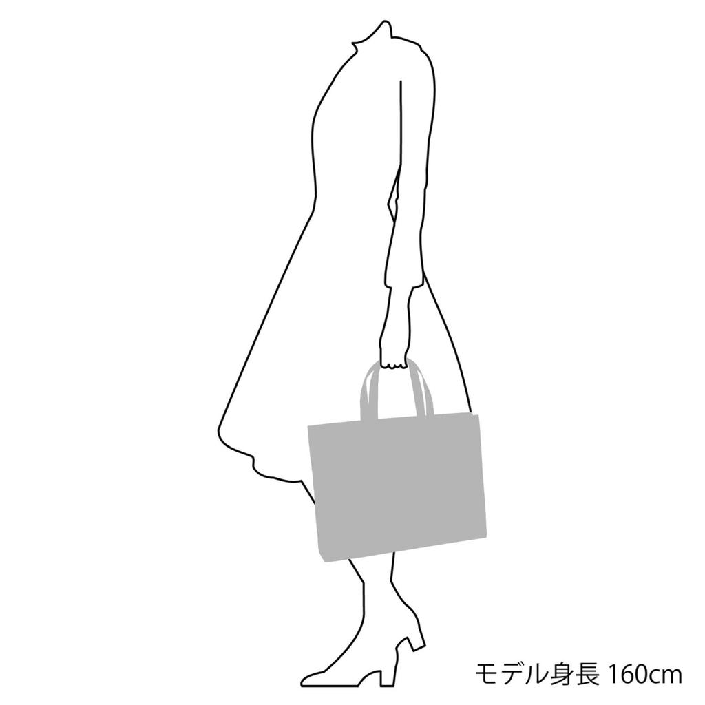 Kitamura A4 Size Shopping Bag RH0573 Women's Dark Blue/Light Gray [Navy] 10821 Free Size