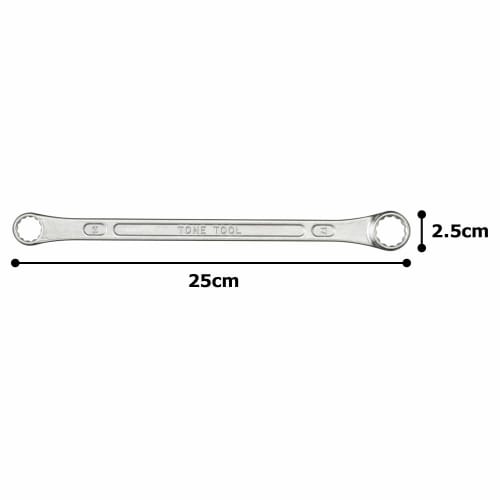 TONE Long Box Wrench (Straight) M04-1417 Width across flats 14 x 17 mm