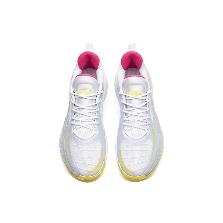 New Anta Light Horseman 3 Cushioning Anti Slip And Wear Resistant Low Top Basketball Shoes White Yellow Red 112221608-1