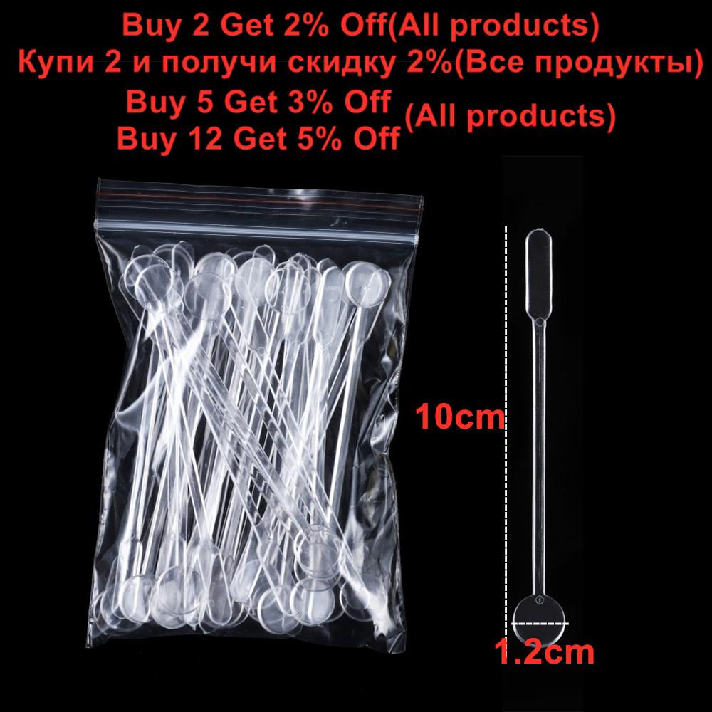 10-100PCS Plastic Stirring Stick Disposable Powder Spoon Handmade Jewelry Making Tools For DIY UV Epoxy Resin Molding