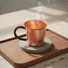 550ml Copper Tea Cup Handmade Hammered Thickened Drinkware for Home Dining
