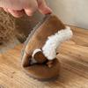 New Winter Trendy Children Snow Shoes Suede Leather Lazy Loafers Boots Shoes Girl Fashion Plush Leisure Platform Sneakers I10026