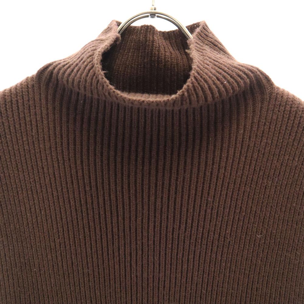 AMERI UNDRESSED Long sleeve high neck knit Best M Brown Women Used