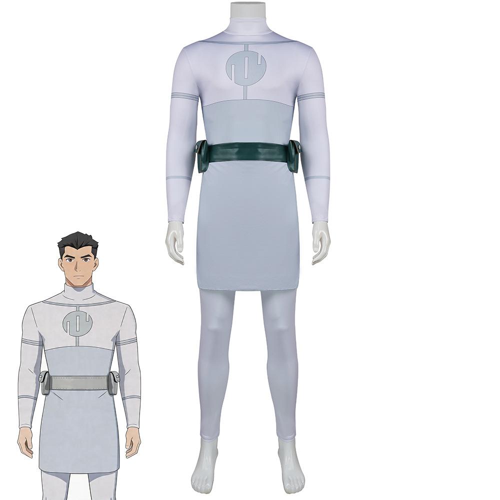 Invincible Cosplay Costume Vitrumite Mark Superhero Suit for Men Boys Blue