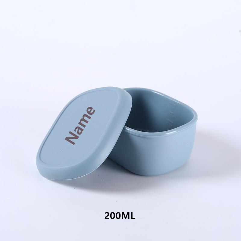 

High-Quality Food-Grade Silicone Lunch Box Microwave-Safe Storage Container Free Name Printing Surprise Gift Idea