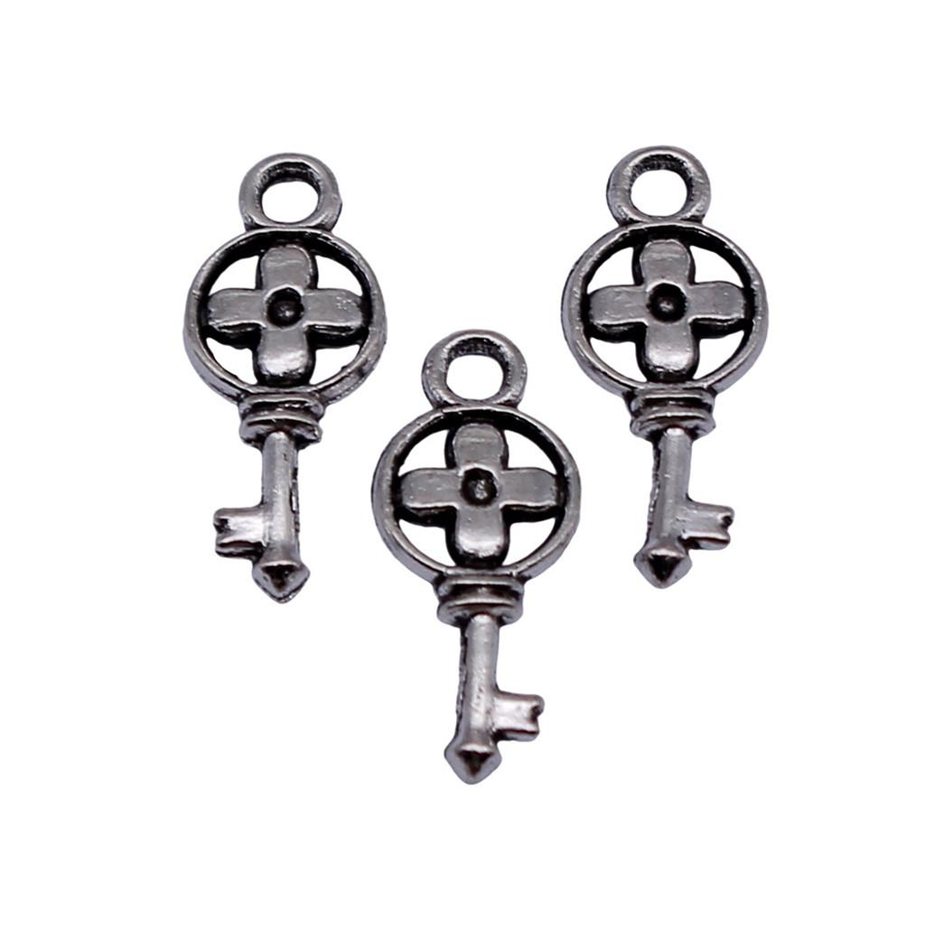 Key Charms Multi Color Alloy Locks Pendants For Romantic Themed Jewelry