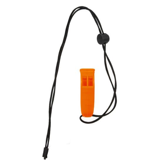 Survival Whistle Extra-Loud Convenient Using Sling Rope ABS Double Pipe Emergency Whistle