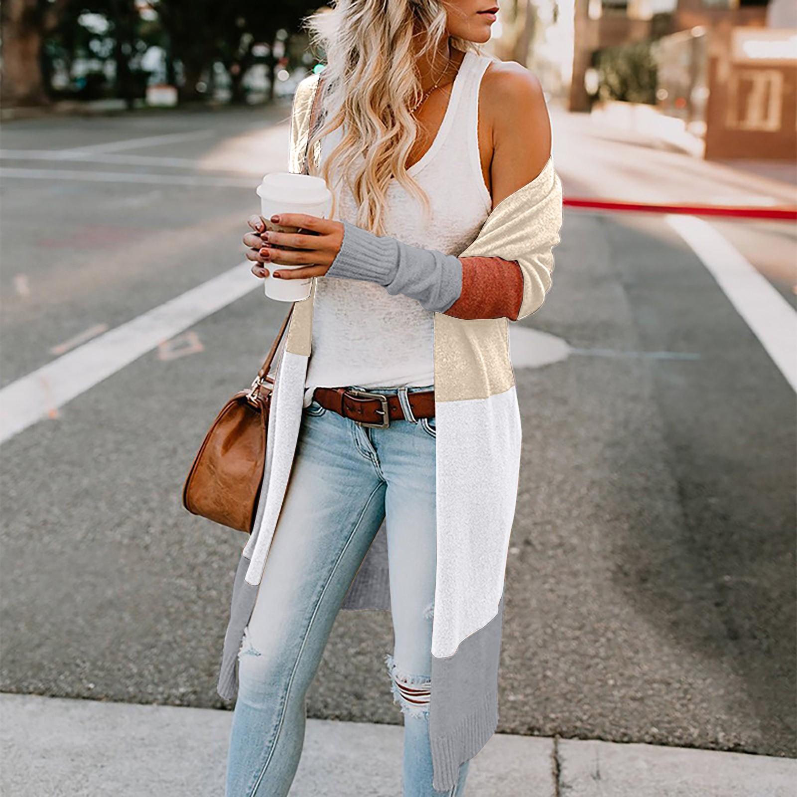 

Женский свитер стоит больше денег, чем можно уместить в пальто-кардиган с разрезом L хаки