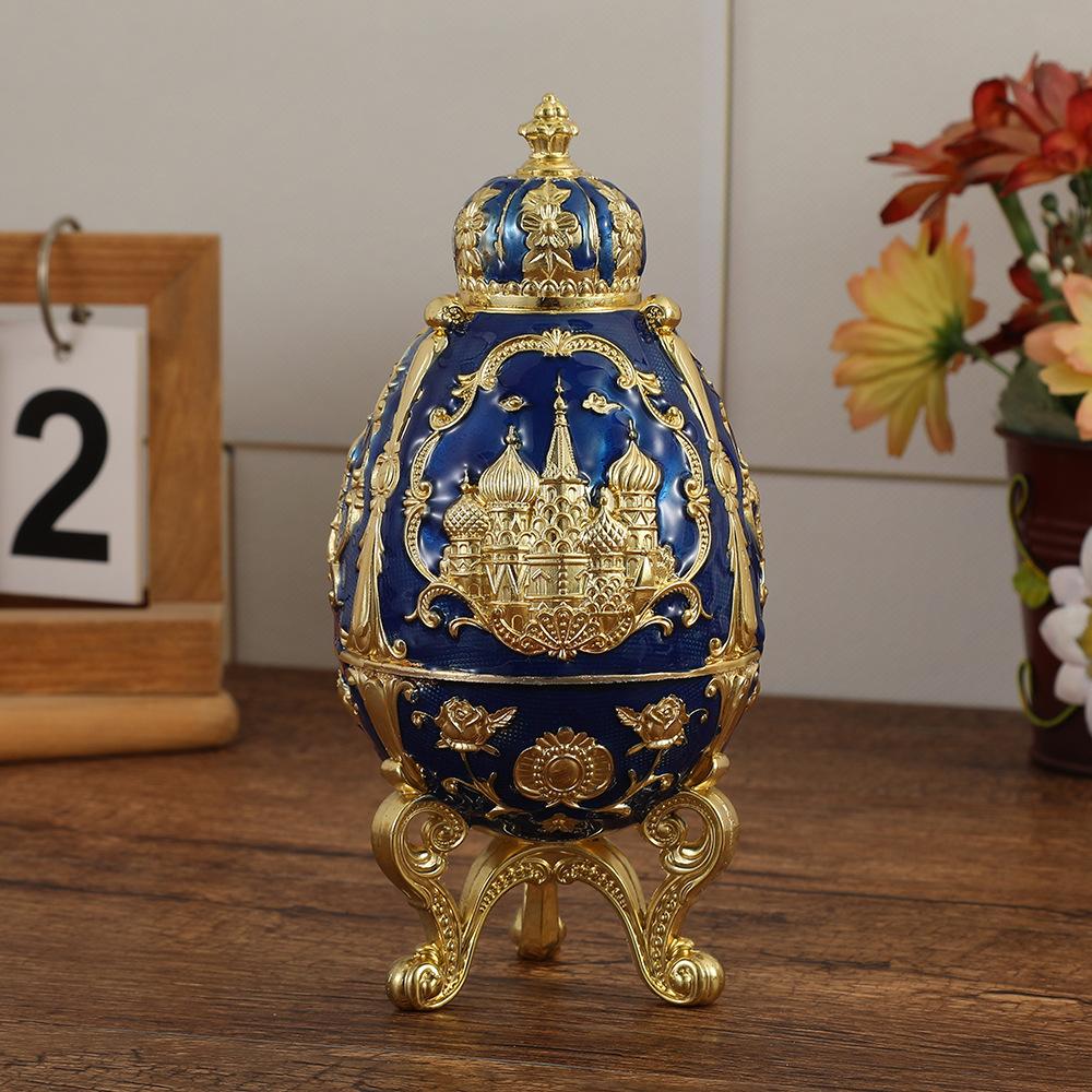 Vintage Automatic Toothpick Holder Creative Crown Castle Design Three Legged Toothpick Organizer for Home Restaurant