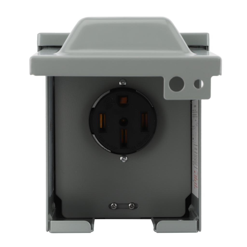 50Amp 125V 250V Power Outlet Box Waterproof Rainproof Electrical Socket for RV Motorhome Electric Car