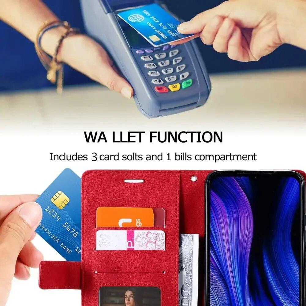Flip Leather Case For Samsung Galaxy A6 A7 A8 J8 J4 J6 Plus 2018 J3 J5 J7 2017 J330 J530 J730 Holder Wallet Stand Phone Cover