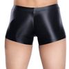 Herren Glänzende Atmungsaktive Unterwäsche Niedrige Leibhöhe Scheide Beutel Elastischer Bund Slips Bade-Schlaf-Shorts