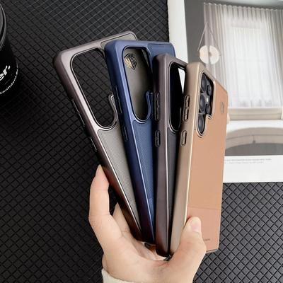 Suitable for Samsung S25ultra Mobile Phone Case High-end Samsung Magnetic Suction Full-pack S24u Electroplating 23u Business Leather Case
