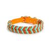 Fashion PVC Braided Luxury Adjustable Dog Collar & Leash with Print Pattern Ribbons Decoration Soft & Durable
