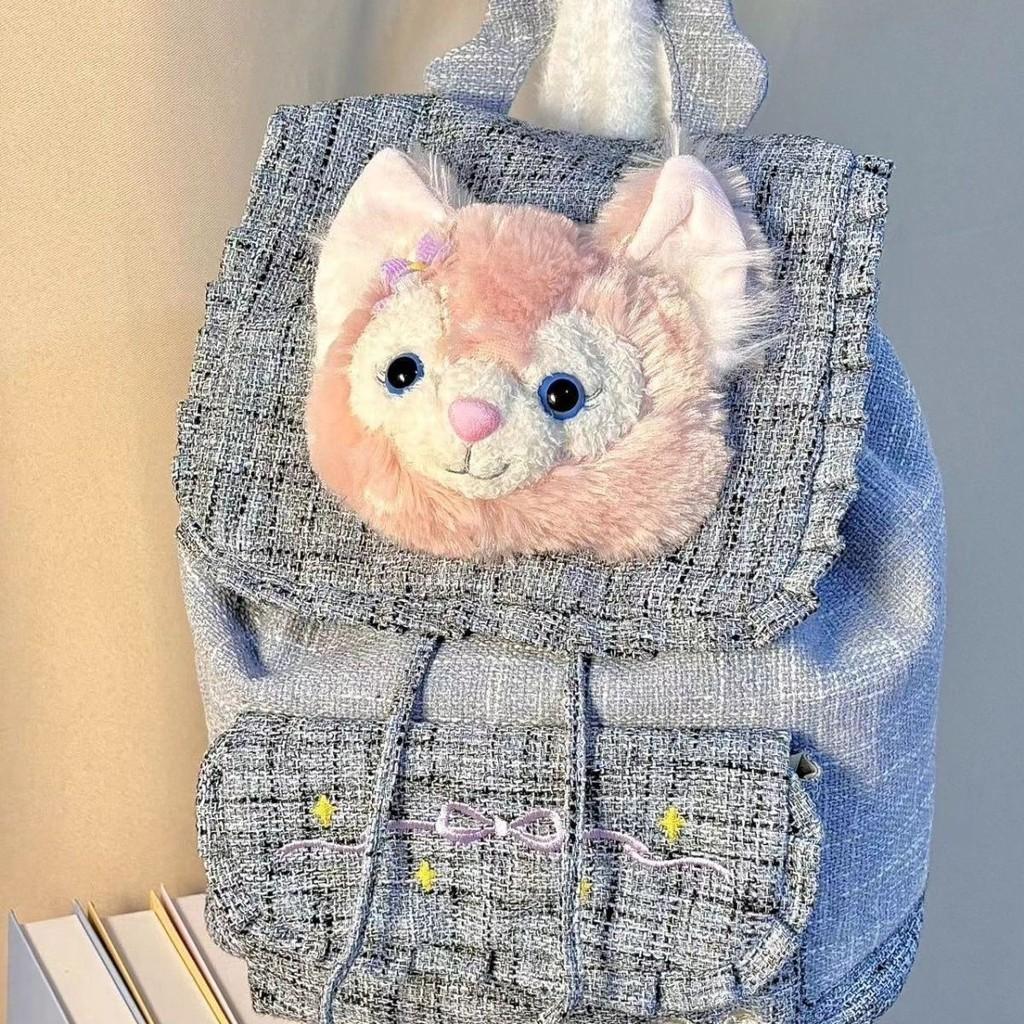 Japanese Ins Rinabara Student Backpack With Plush Accents And 20l To 35l Storage For School And Travel