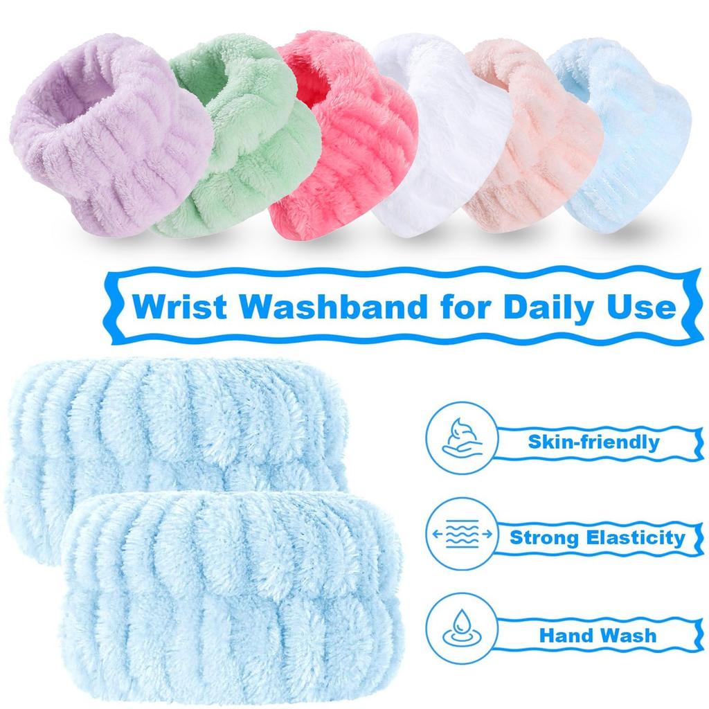 Wrist Washband Wrist Wash Towel Band Washing Face Absorbent Wristbands Sweatband