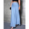 Fashion Elegant Loose Women Satin Skirts Spring and Summer New Simple Casual Office A-line Long Skirts Office Solid Color Women's Clothing