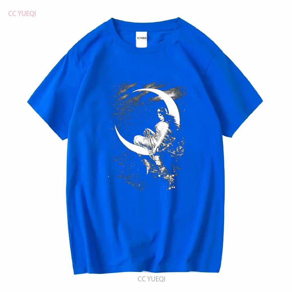 Vintage 90 S Hermann Kaulbach Fairy Of The Moon Black T Shirt Mens Sz 3XL USA Vintage Washed Soft Homme Unisex