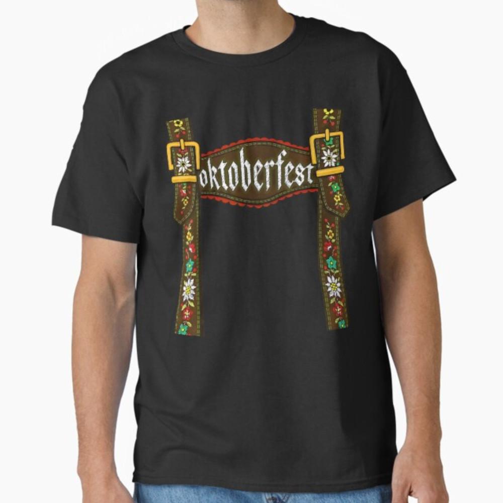 Костюм Октоберфест Ледерхозен Пиво Немецкий Баварский Унисекс Футболка Унисекс Футболка XL