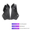 Universal Motorcycle Spoiler Fairing Wing for Yamaha R3 Aerodynamic Winglets with Rear View Mirror for Honda CBR650R