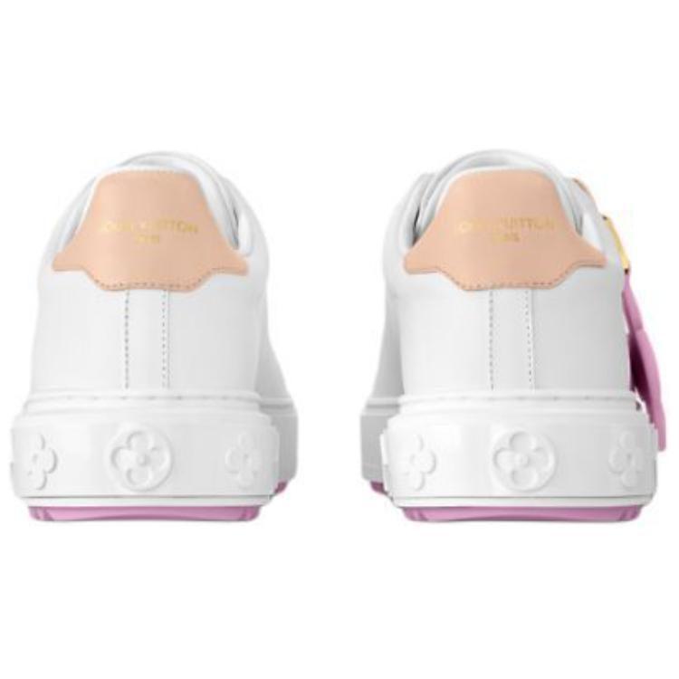 Louis Vuitton Time Out Low Top Skateboard Shoes Women's White 1AGUWK