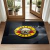 Guns N’ Roses Design Crystal Velvet Rug Soft Decorative Mat for Bedroom Entrance