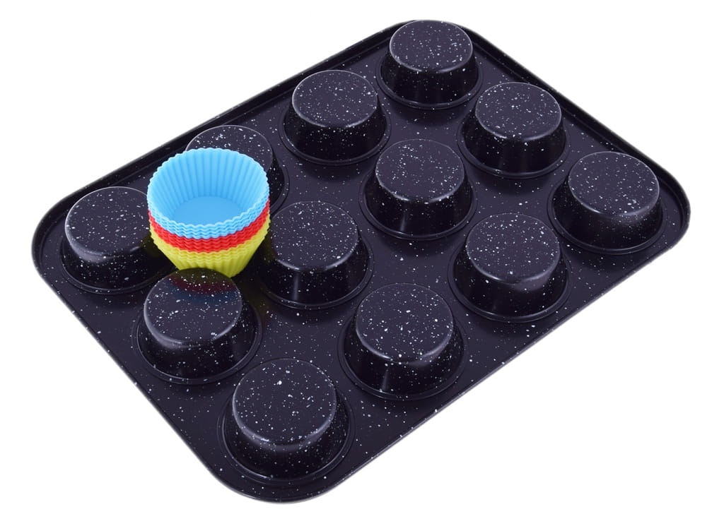 Marbled Muffin Tray + 12 Silicone Muffins