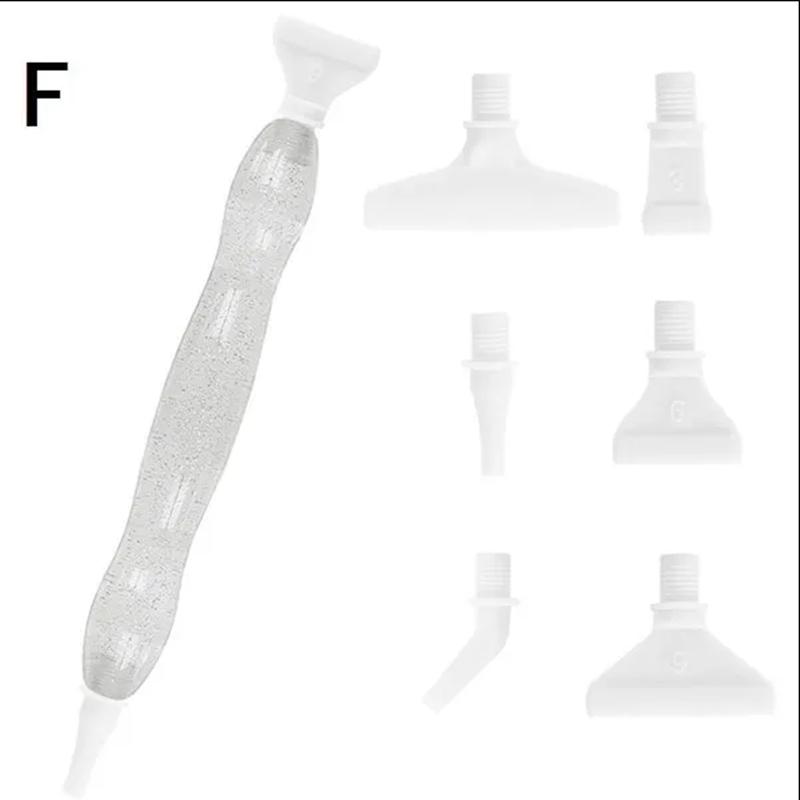 Outil de peinture diamant 5D, stylo à pointe en résine, nouveau stylo de peinture diamant avec conception de fil, Kits de têtes de stylo multi-placeurs