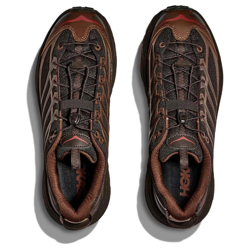 Hoka One One Mafate Three 2 Fashion Versatile Running Shoes Unisex Running Shoes Black Brown 1141572-CTRN