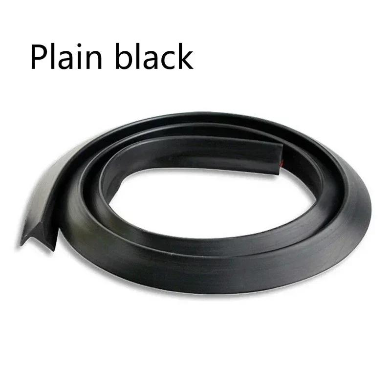 

1.5m Car External Wheel Eyebrow Rubber Anti-Collision Strip BlackFender Extension Moulding Flares Trim Edge
