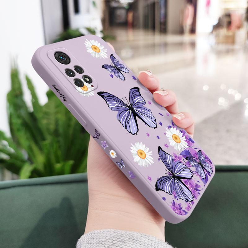 

Purple Butterflies Phone Case For Xiaomi Redmi Note 14 13 12 12S 11 11S 10 10A 10T 10S 9T 9 8 7 Pro Plus 10C 9T 4G 5G Cover Redmi Note 12ProPlus