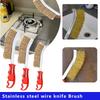 1-3pc Multi-function Tool Wire Brush Copper Plated Steel Wire Brush Abrasive Roller for Wood Metal Copper Brush Cleaning Tools