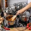 8-piece Steel Pot Set. 2.1/2.9/3.9/6.6L KLAUSBERG KB-7694
