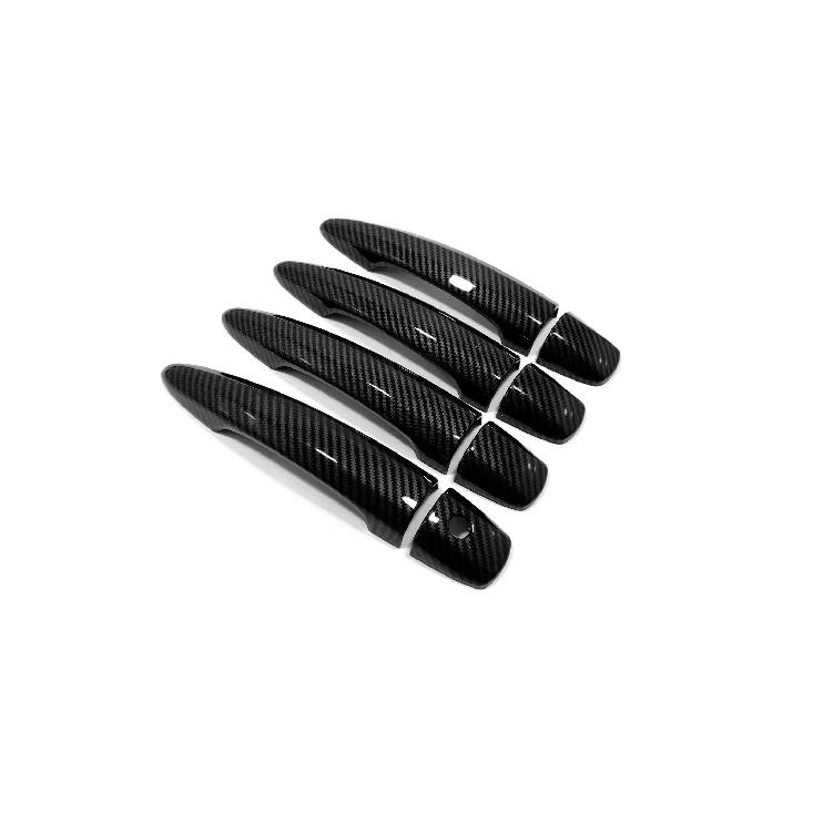 For Nissan Rogue    2024 ABS Chrome Carbon Fiber Door Handle Cover Trims Decoration Stickers Car Styling Accessories