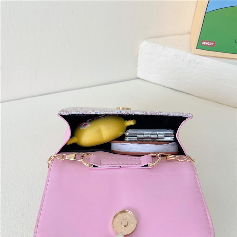 Adorable Girls Shoulder Bag With Bowknot Design Cute Cartoon Style For Kids