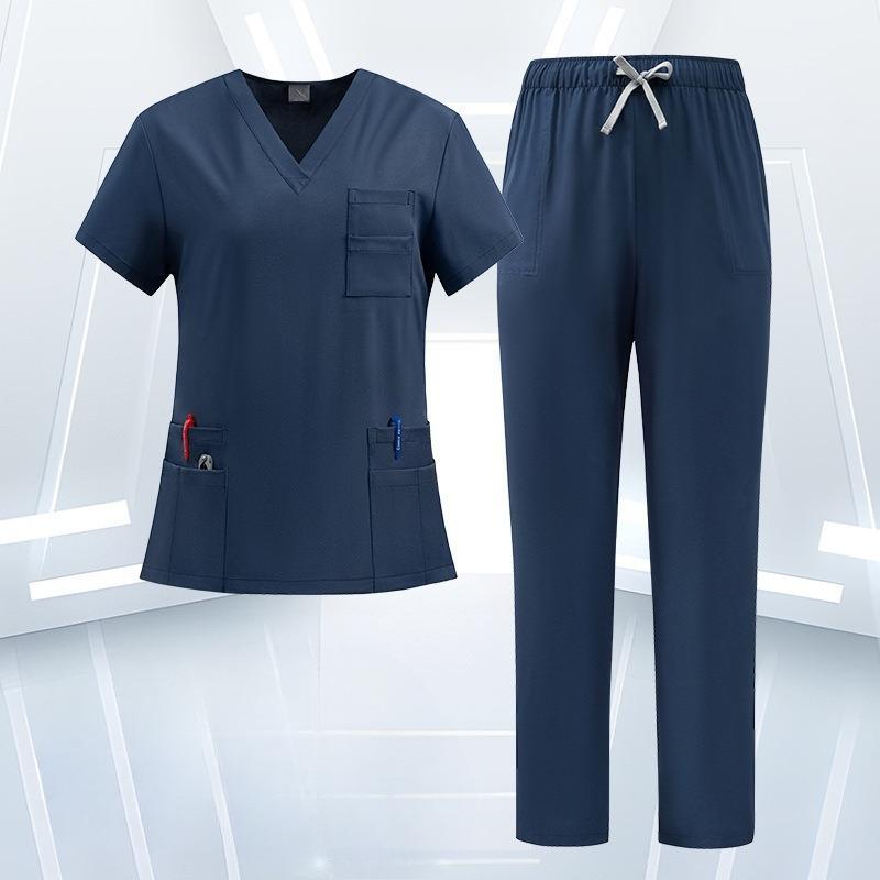 Hand-washing Clothes Women, Quick-drying Short-sleeved Surgical Gowns, Oral Nurses, Doctors, Overalls, Pet Hospital Overalls
