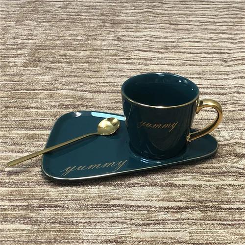 

Кофейная чашка для молочного чая, офисная, гостиничная, для досуга, чайная, подарочная коробка, чашка с ложкой, европейская, роскошная, керамическая, офисная кофейная чашка, для кемпинга